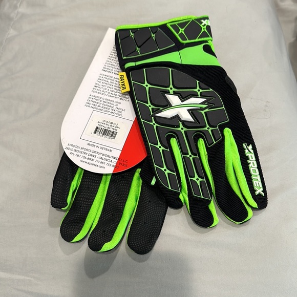 NWT XProtex Raykr Batting Gloves - Mens XXL - black Green - Picture 3 of 5